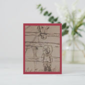 kleiner Cowboy Postkarte (Stehend Vorderseite)