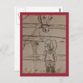 kleiner Cowboy Postkarte (Vorne/Hinten)