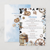 Kleiner Cowboy Rodeo Country Bab Begleitkarte (Vorne/Hinten)