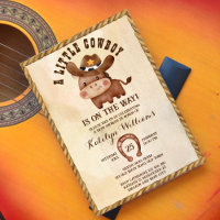 Kleiner Cowboy süßes Baby-Pferd in einem Hut Baby