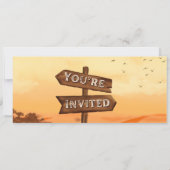 Kleiner Cowboy Ticket Einladung (Rückseite)