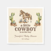 kleiner Cowboy unterwegs, Western-Junge-Dusche Serviette (Vorderseite)