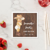 Kleiner Cowboy Western Baby Dusche Party Dekoratio Serviette (Beispiel)