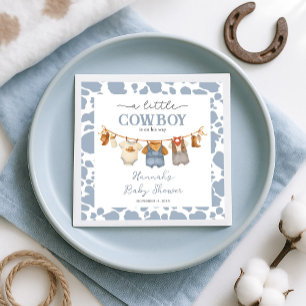 Kleiner Cowboy Western Baby Shower Serviette