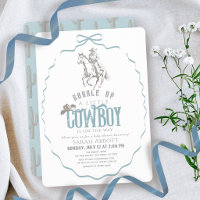 Kleiner Cowboy Western Blaue Schleife Jungen-Baby-