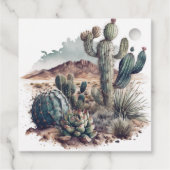 Kleiner Cowboy Western Blue Boy Baby Duschdekor Geschenkanhänger (Rückseite)