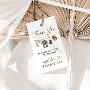 Kleiner Cowboy, Wilder Westen Rodeo Baby Shower Geschenkanhänger