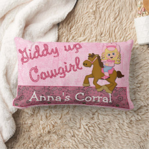 Kleiner Cowgirl Western Kid's Bedroom Kissen