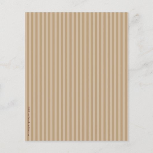 Kleiner Cupcake, weiche Mocha Streifen Bake Sale F Flyer (Hinten)