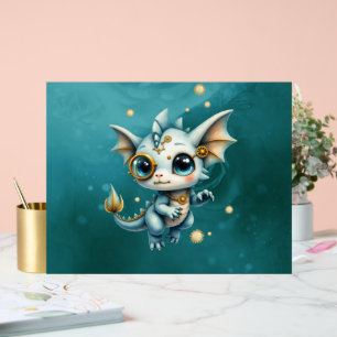 Kleiner Dampfdrache – Professioneller Chaos-Ingeni Acrylschild