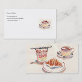 Kleiner Dejeuner-Geschäfts-Karte Visitenkarte (Vorne/Hinten)