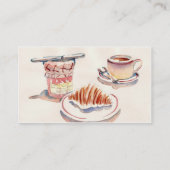 Kleiner Dejeuner-Geschäfts-Karte Visitenkarte (Rückseite)