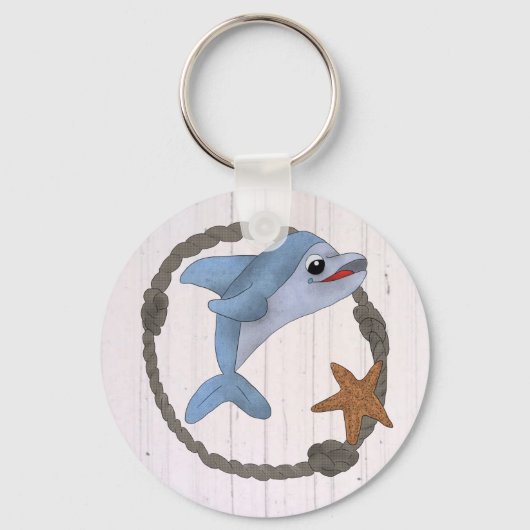 Kleiner Delpin Schlüsselanhänger (Vorderseite)