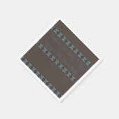 Kleiner Designer braun und türkis Serviette (Ecke)