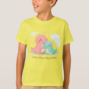 Kleiner Dino, große Lächeln – Süße Dinosaurier-Lie T-Shirt