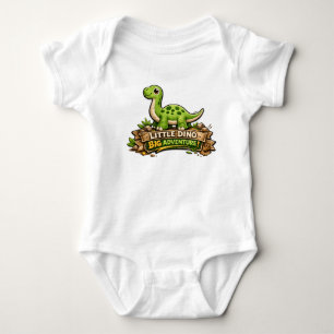 🦕✨ „Kleiner Dino, großes Abenteuer!“👶💚 Baby Strampler