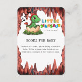 Kleiner Dinosaurier ist auf dem Weg Bücher für Bab Begleitkarte (Vorderseite)