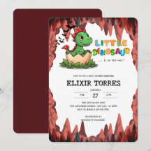 Kleiner Dinosaurier ist auf dem Weg