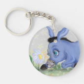 Kleiner Donkey und Daisy - Bild hinzufügen / Text Schlüsselanhänger (Vorderseite)