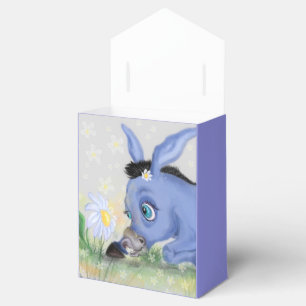 Kleiner Donkey und Daisy - Ihren Namen / Text hinz Geschenkschachtel