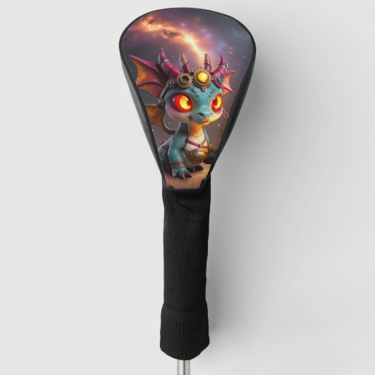 Kleiner Drache, große Energie – Der Ember Clocklin Golf Headcover (Vorderseite)