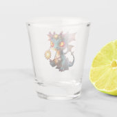 Kleiner Drache, große Energie – Die Ember Clocklin Schnapsglas (Rückseite)