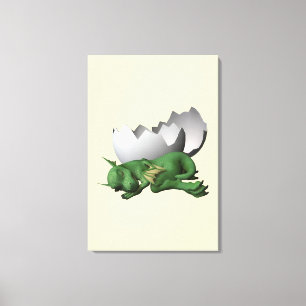 Kleiner Drache Leinwanddruck