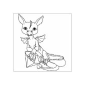 Kleiner Drache mit Jewel Rubber Briefmarke Gummistempel (Prägung)