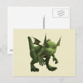 Kleiner Drache Postkarte (Vorne/Hinten)
