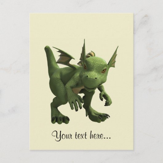 Kleiner Drache Postkarte (Vorderseite)