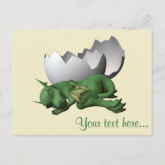 Kleiner Drache Postkarte (Vorderseite)