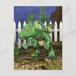Kleiner Drache Postkarte