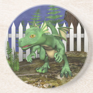 Kleiner Drache Sandstein Untersetzer