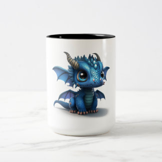 Kleiner Drache Zweifarbige Tasse