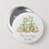 Kleiner Dragon Mommy to Be Button (Vorne & Hinten)