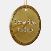 Kleiner Drummer Snare Drum Keramik Ornament (Rechts)