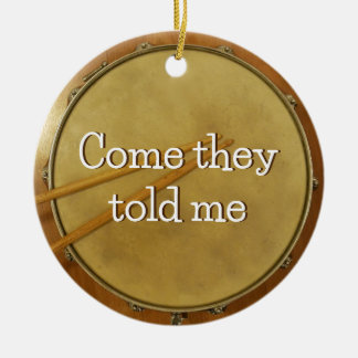 Kleiner Drummer Snare Drum Keramik Ornament