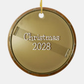 Kleiner Drummer Snare Drum Keramik Ornament (Hinten)