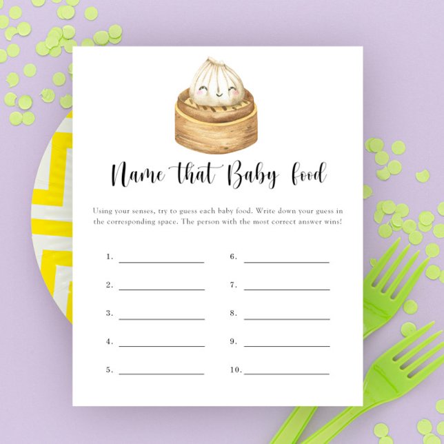 Kleiner Dumpling Name, das Baby Food Dusche Spiel (Von Creator hochgeladen)