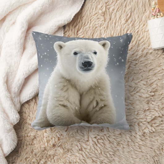 Kleiner Eisbär Kissen (Decke)