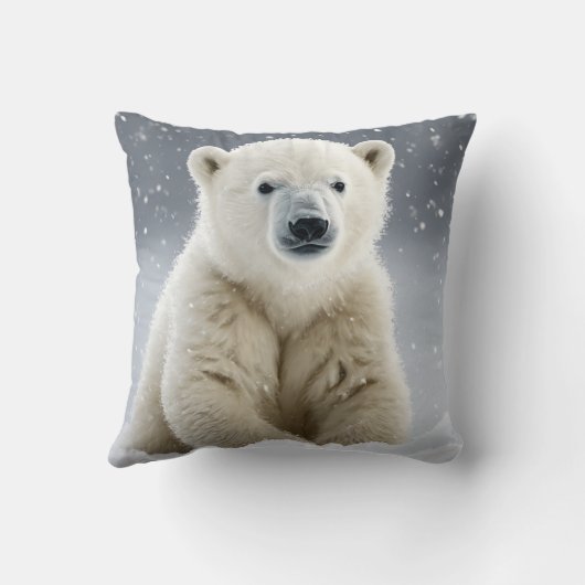 Kleiner Eisbär Kissen (Rückseite)