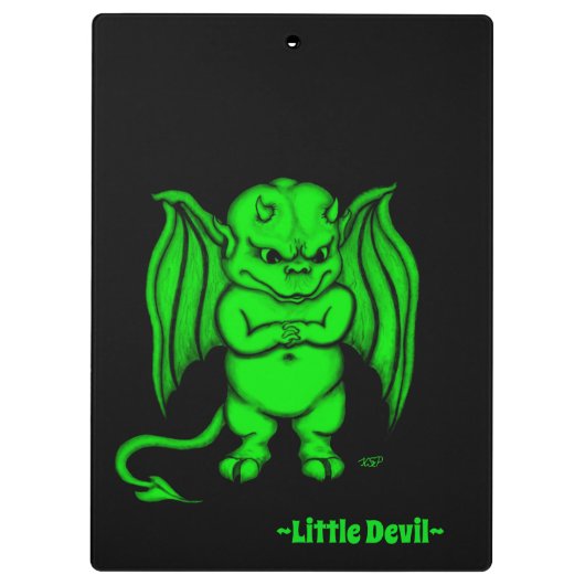 Kleiner ekliger Teufel Klemmbrett (Rückseite)