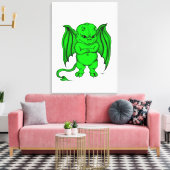 Kleiner ekliger Teufel Leinwanddruck (Insitu (Wohnzimmer))