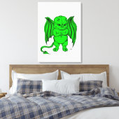 Kleiner ekliger Teufel Leinwanddruck (Insitu (Schlafzimmer))