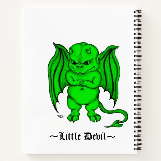 Kleiner ekliger Teufel Notizblock (Rückseite)