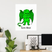 Kleiner ekliger Teufel Poster (Heimbüro)