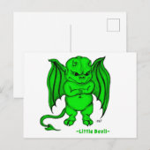 Kleiner ekliger Teufel Postkarte (Vorne/Hinten)