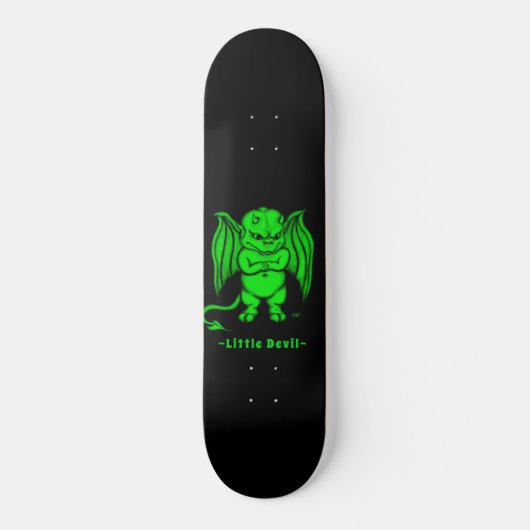Kleiner ekliger Teufel Skateboard (Vorderseite)