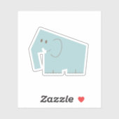 Kleiner Elefant Aufkleber (Blatt)