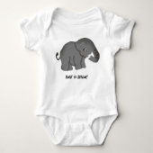 Kleiner Elefant Baby Strampler (Vorderseite)